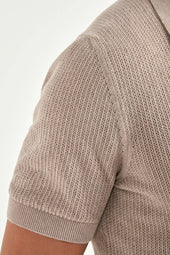 Knitted Polo Cardigan Made In Italy