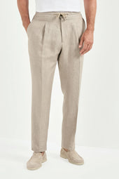 Linen Alassio Trousers Made In Italy