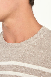 Striped Linen T Shirt Made In Italy