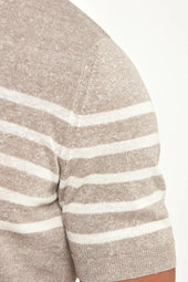 Striped Linen T Shirt Made In Italy