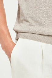 Striped Linen T Shirt Made In Italy