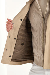 Suede Shirt Jacket Made In Italy