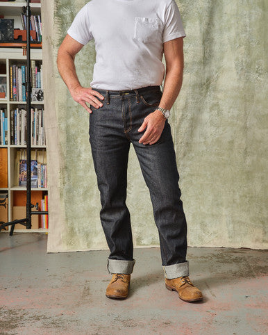 The Blubaugh Mid Rise Slim Straight Selvedge Jeans 12 5 Oz
