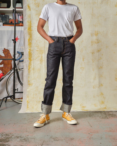 Blubaugh Mid Rise Slim Straight Leg Selvedge Jeans 19 Oz