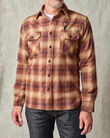 Clampdown Brown Plaid Flannel Shirt