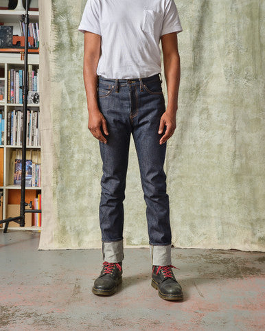 Elgin Mid Rise Slim Tapered Selvedge Jeans 16 5 Oz