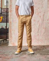 Fatigue Pant - British Tan Sateen Original Tapered Leg