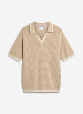 Tennis Boxy Knitted Polo Cotton