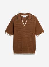 Tennis Boxy Knitted Polo Cotton