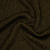 Cashmere silk tennis polo in olive