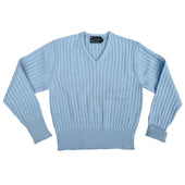 Terrence Cashmere Sweater - Ice Blu