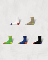 Textured Cotton Socks Multicolor