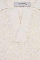 Alain Sweater In Open Cotton Knit