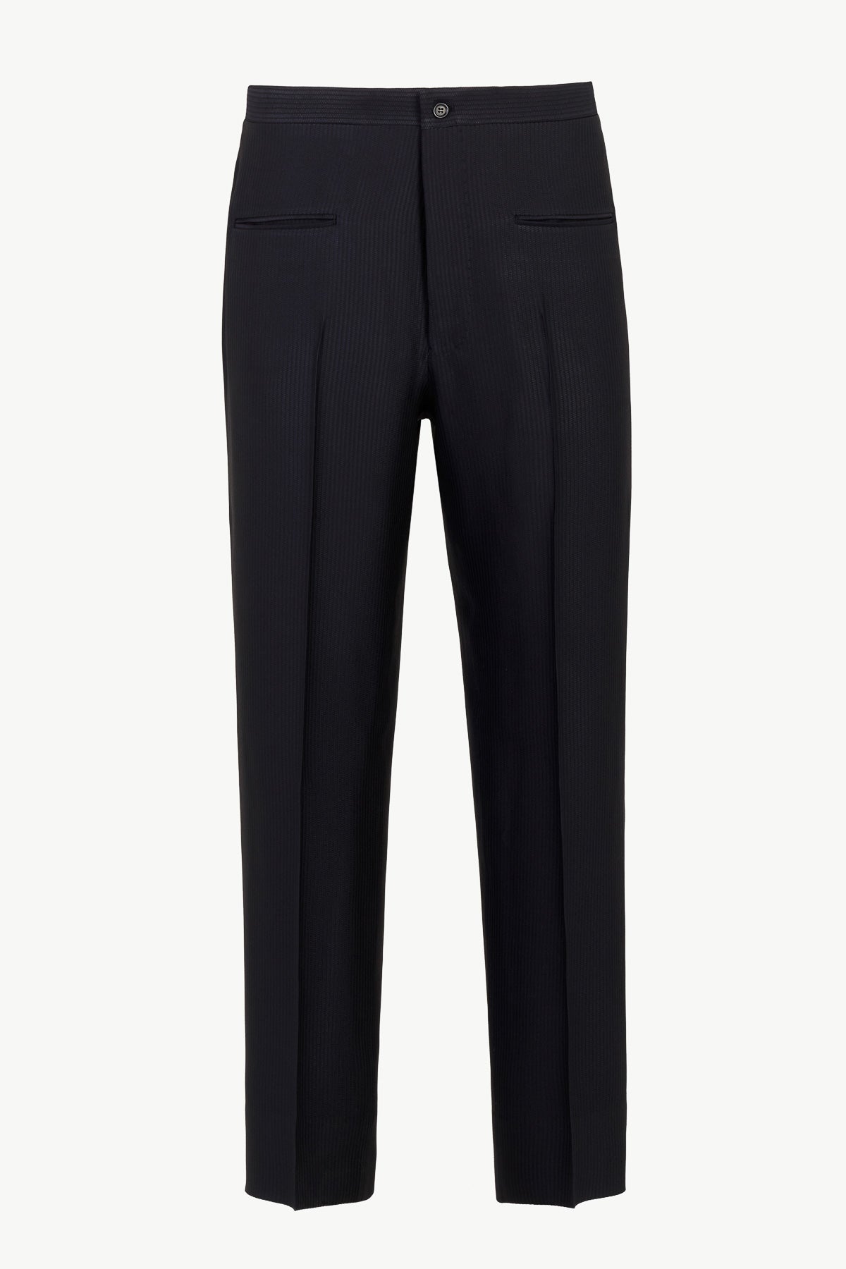 Amedeo Trousers In Textured Silk Blend
