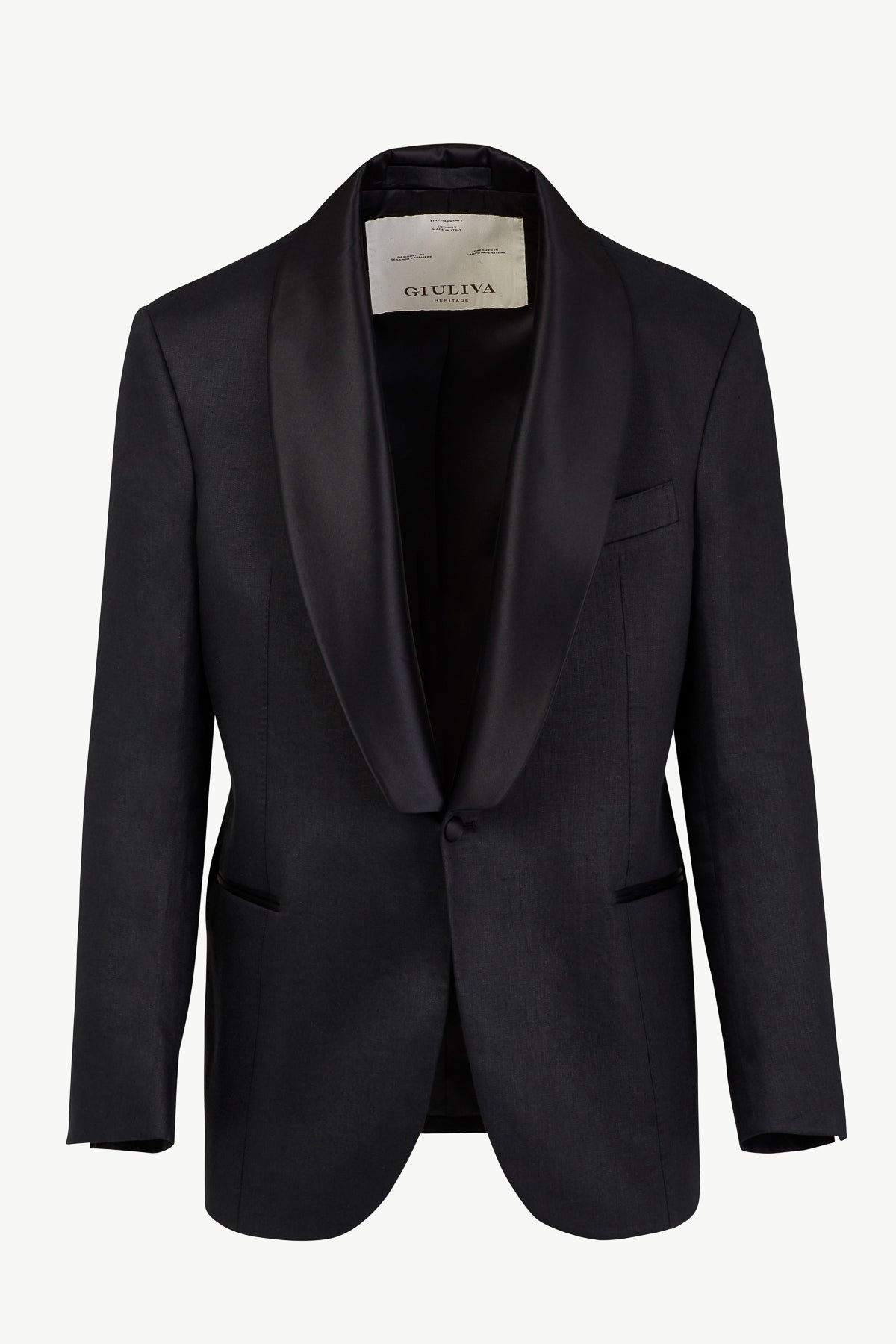 Bernardo Smoking Blazer In Linen