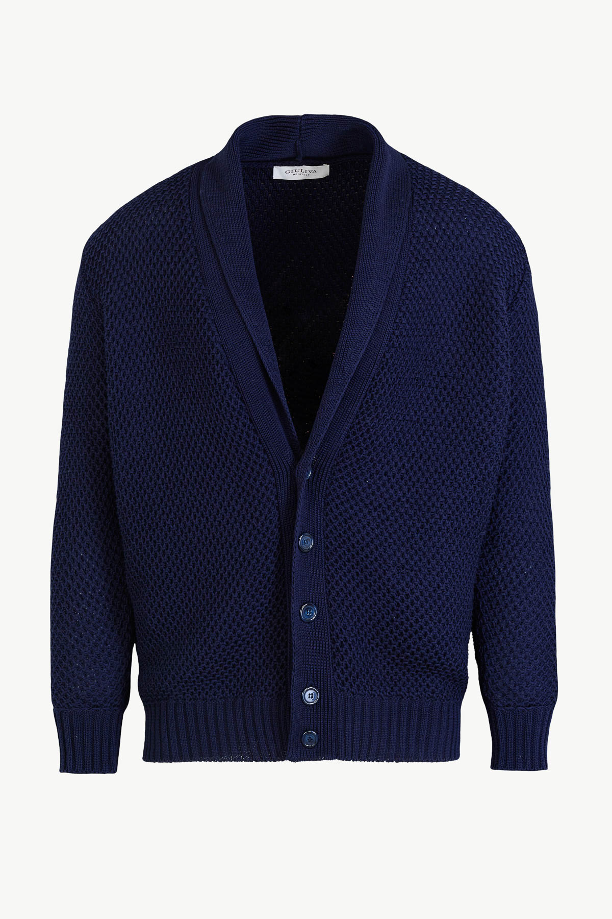 Caio Cardigan In Cotton Knit