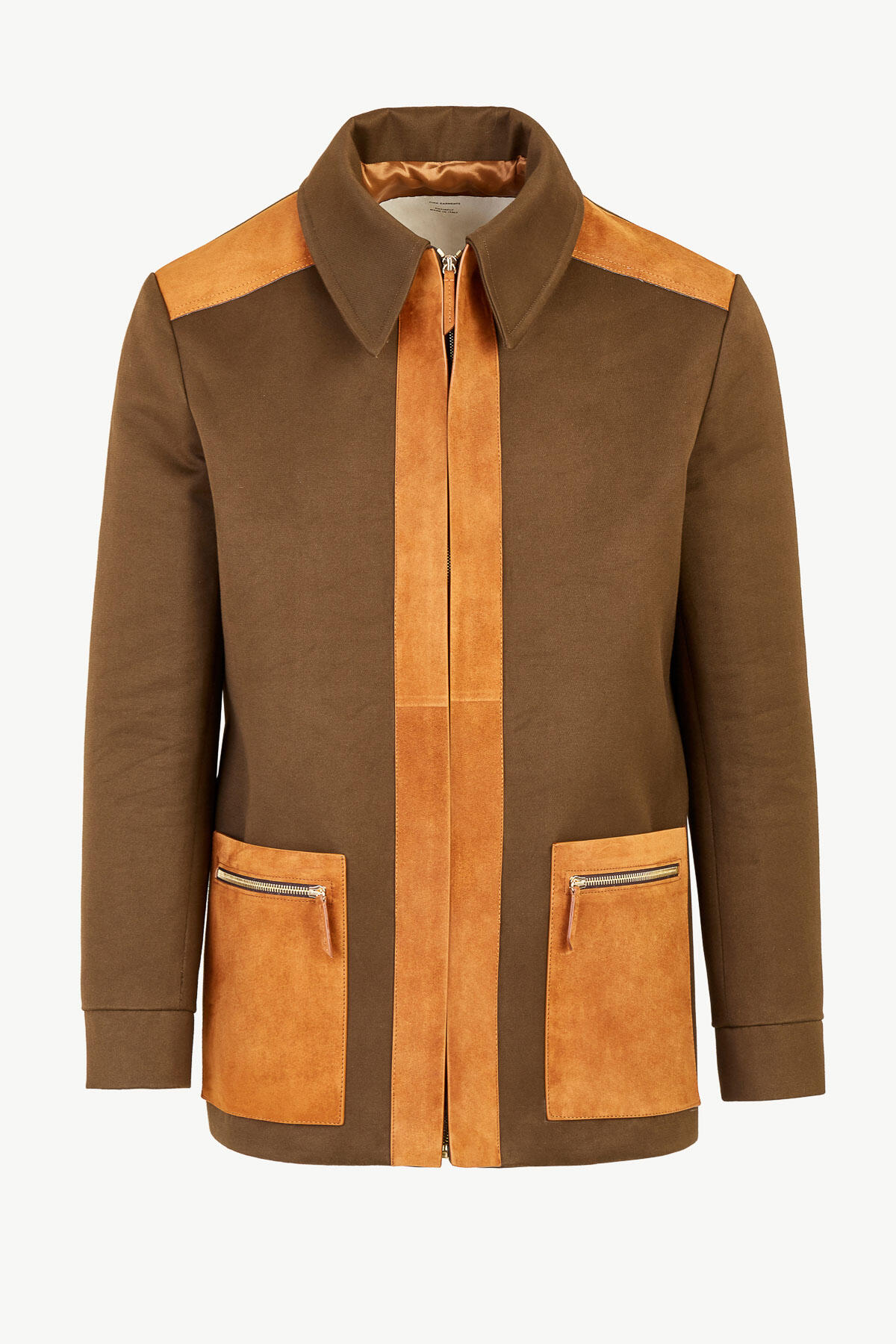 Carlo Jacket In Cotton Twill Suede