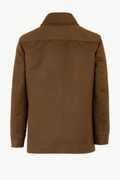 Carlo Jacket In Cotton Twill Suede