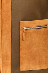Carlo Jacket In Cotton Twill Suede