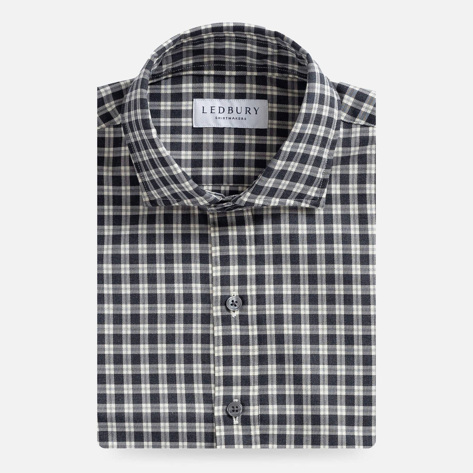 The Charcoal Thomas Mason Hartney Flannel Casual Shirt