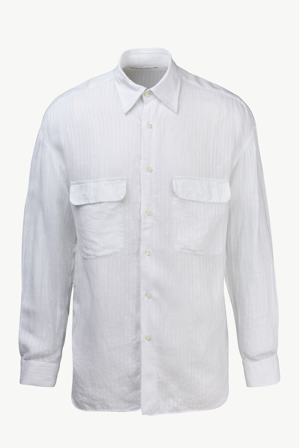 Ennio Shirt In Linen Stripes