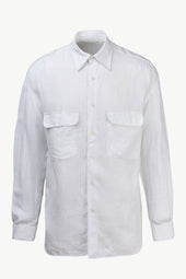 Ennio Shirt in Linen Stripes