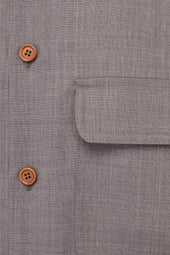 Ennio Shirt In Merino Wool Grisaille