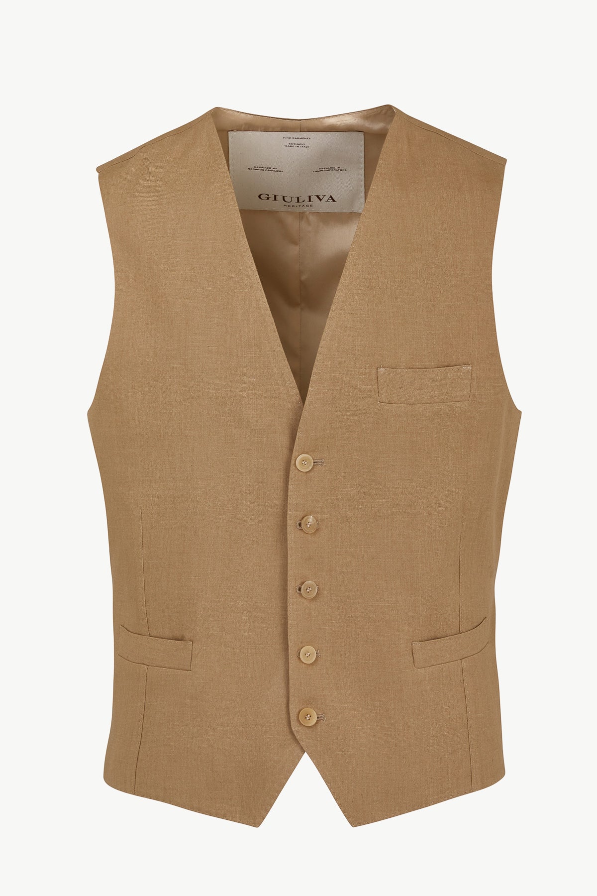 Giano Waistcoat In Linen