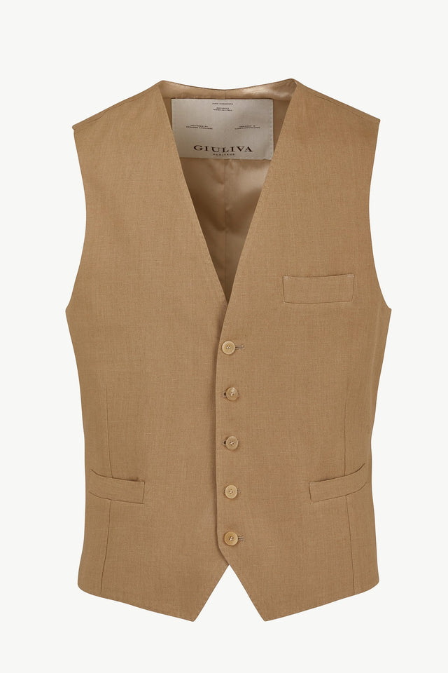 Giano Waistcoat in Linen