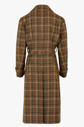 Jacques Trench Coat In Virgin Wool Check