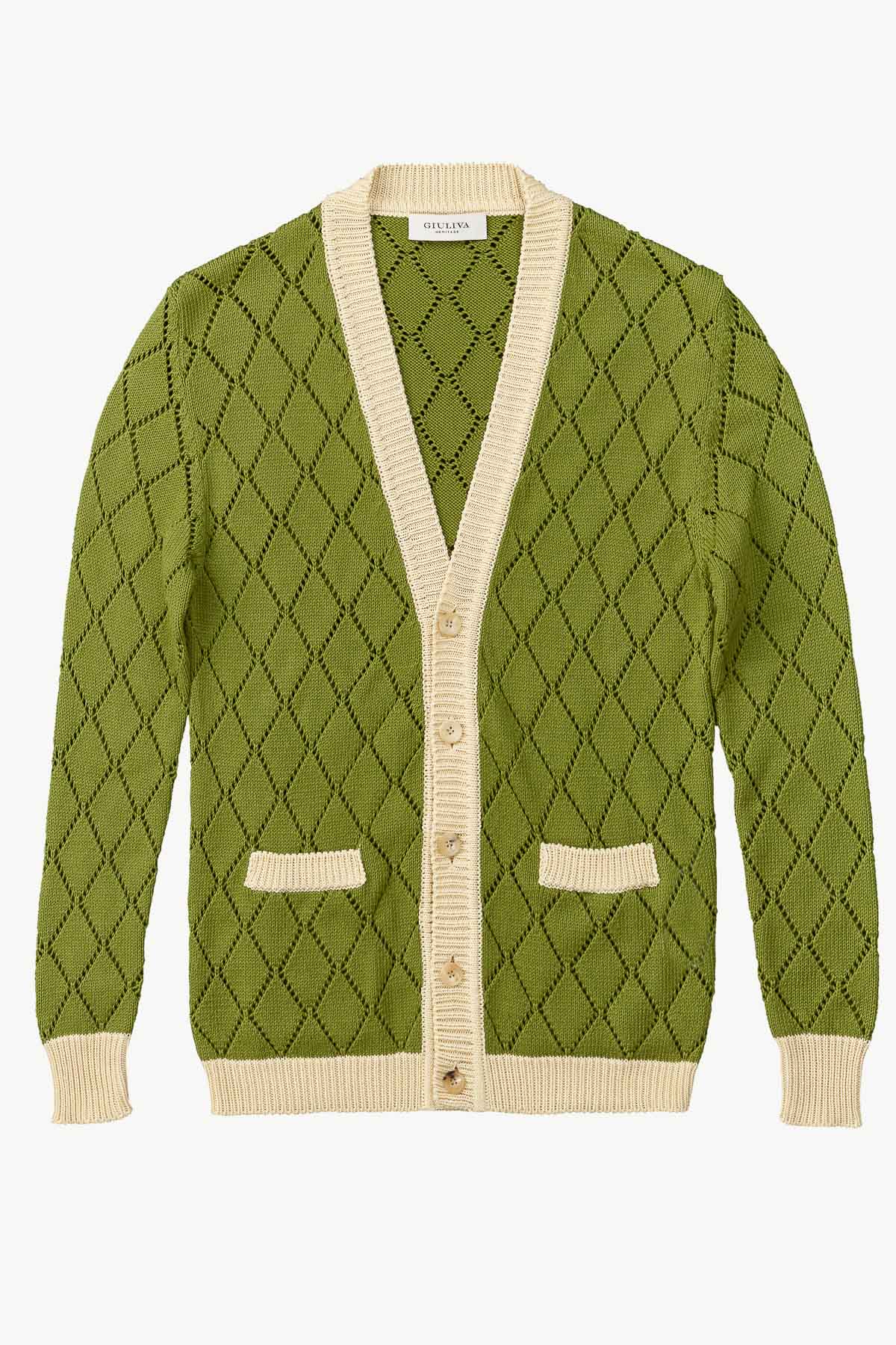 James Cardigan In Cotton Knit