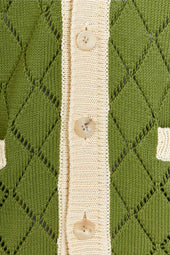 James Cardigan In Cotton Knit