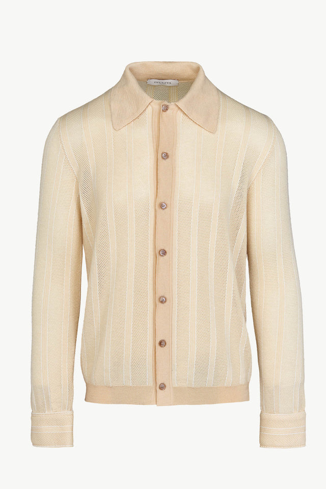 Jude Cardigan in Cashmere and Silk Knit