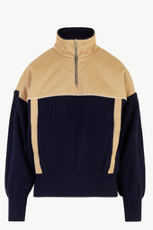 Laga Sweater in Wool Knit and Cotton