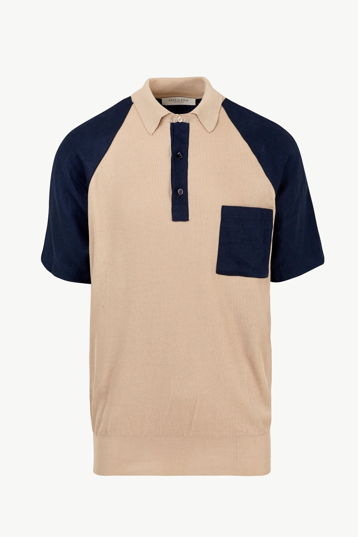 Luke Polo In Cotton And Linen
