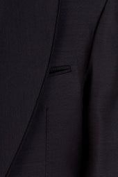 Mario Dinner Jacket In Wool Cotton And Silk