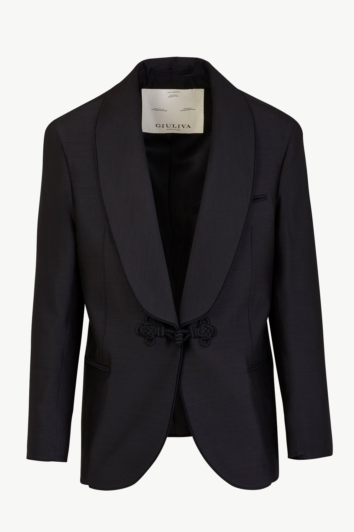 Mario Dinner Jacket In Wool Cotton And Silk