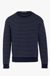Phil Sweater in Cotton Knit Navy