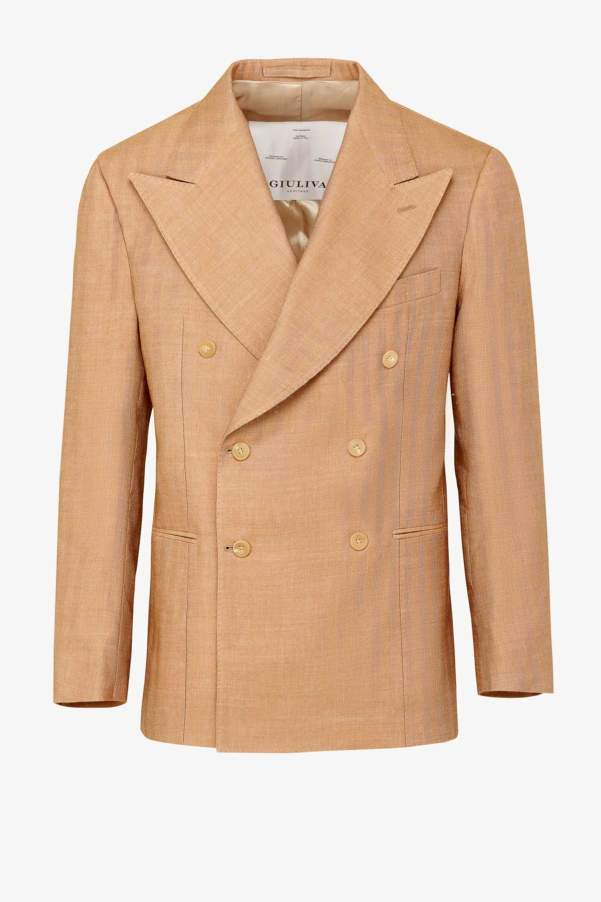 Stefano Blazer In Linen And Alpaca