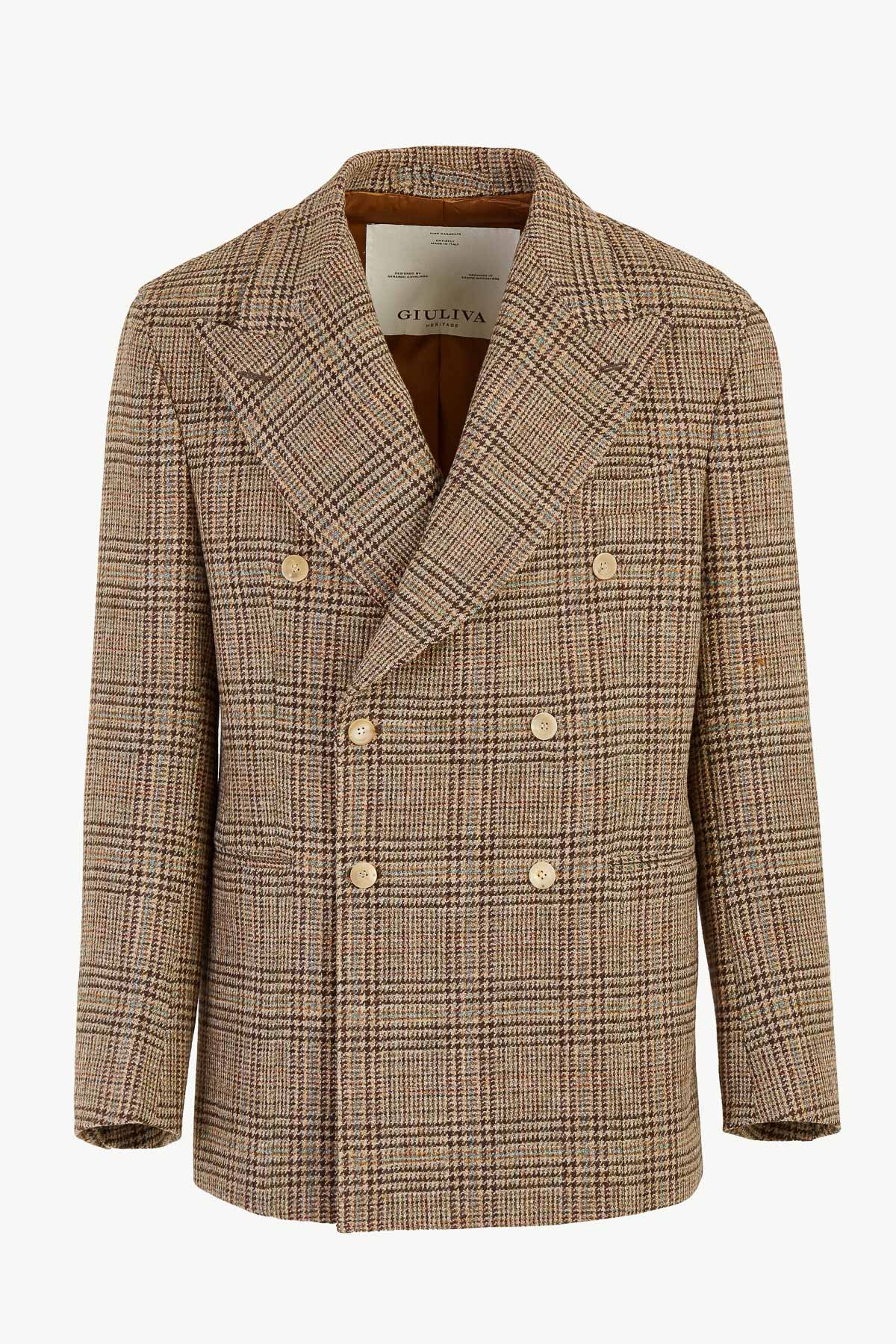 Stefano Blazer In Wool Check