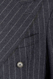 Stefano Blazer In Wool Pinstripe