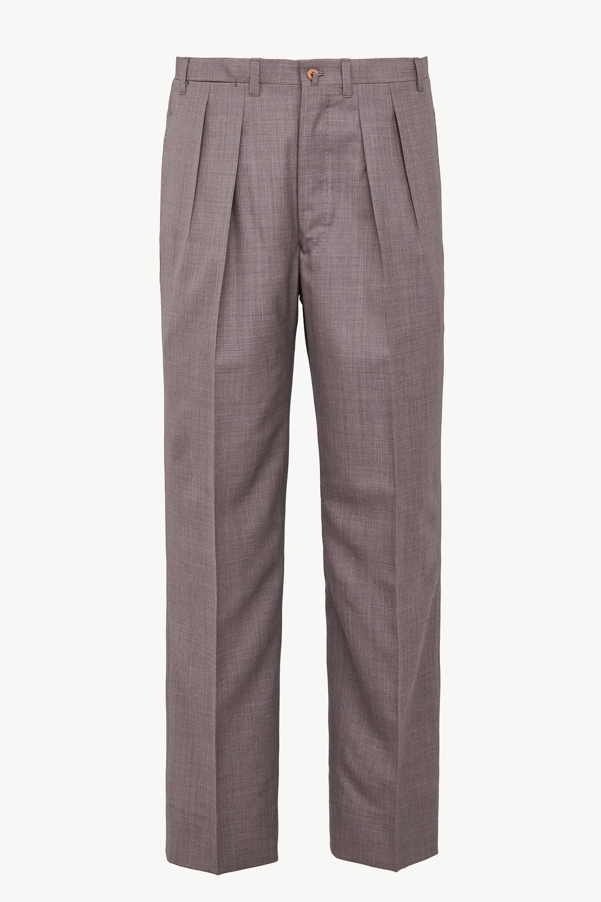 Umberto Trousers In Merino Wool Grisaille