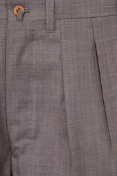 Umberto Trousers In Merino Wool Grisaille