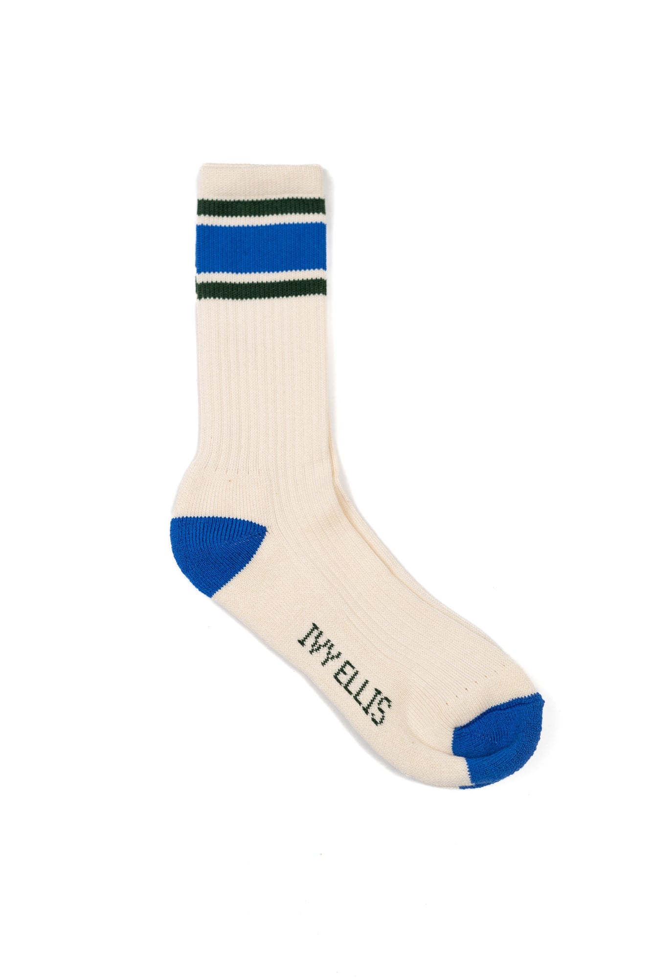 Ivy Ellis The Zorn Men S Crew Length Navy Stripe Socks