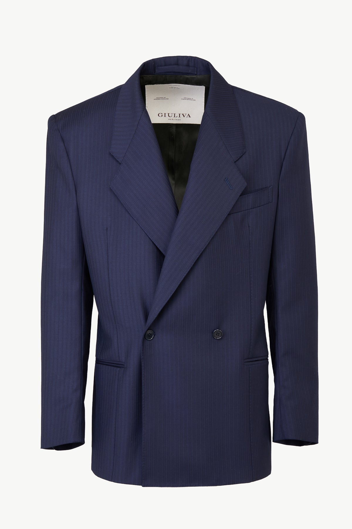 Ascanio Blazer In Wool Pinstripe