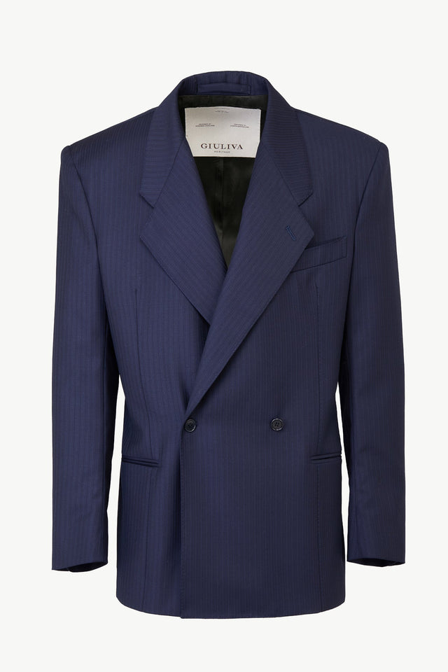 Ascanio Blazer in Wool Pinstripe