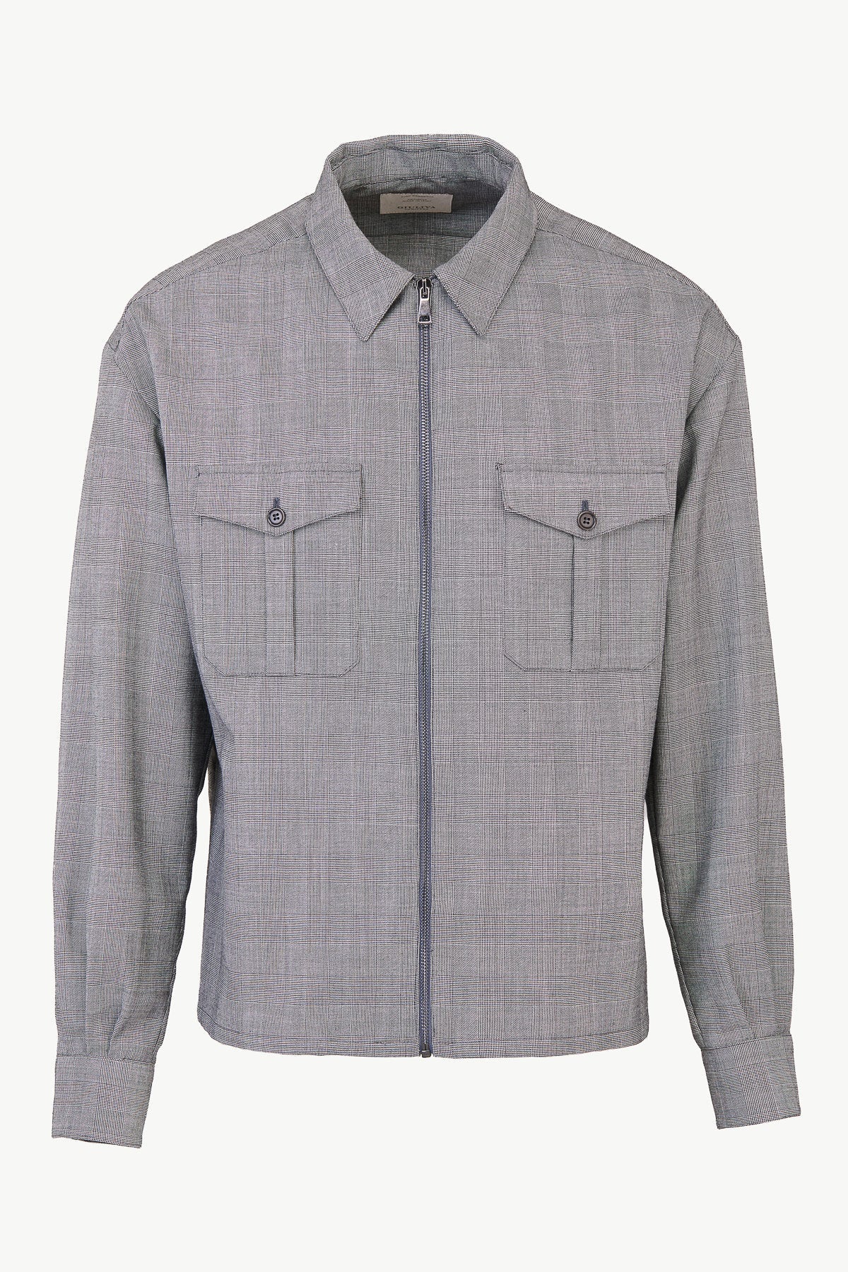 Diego Shirt In Wool Glen Check