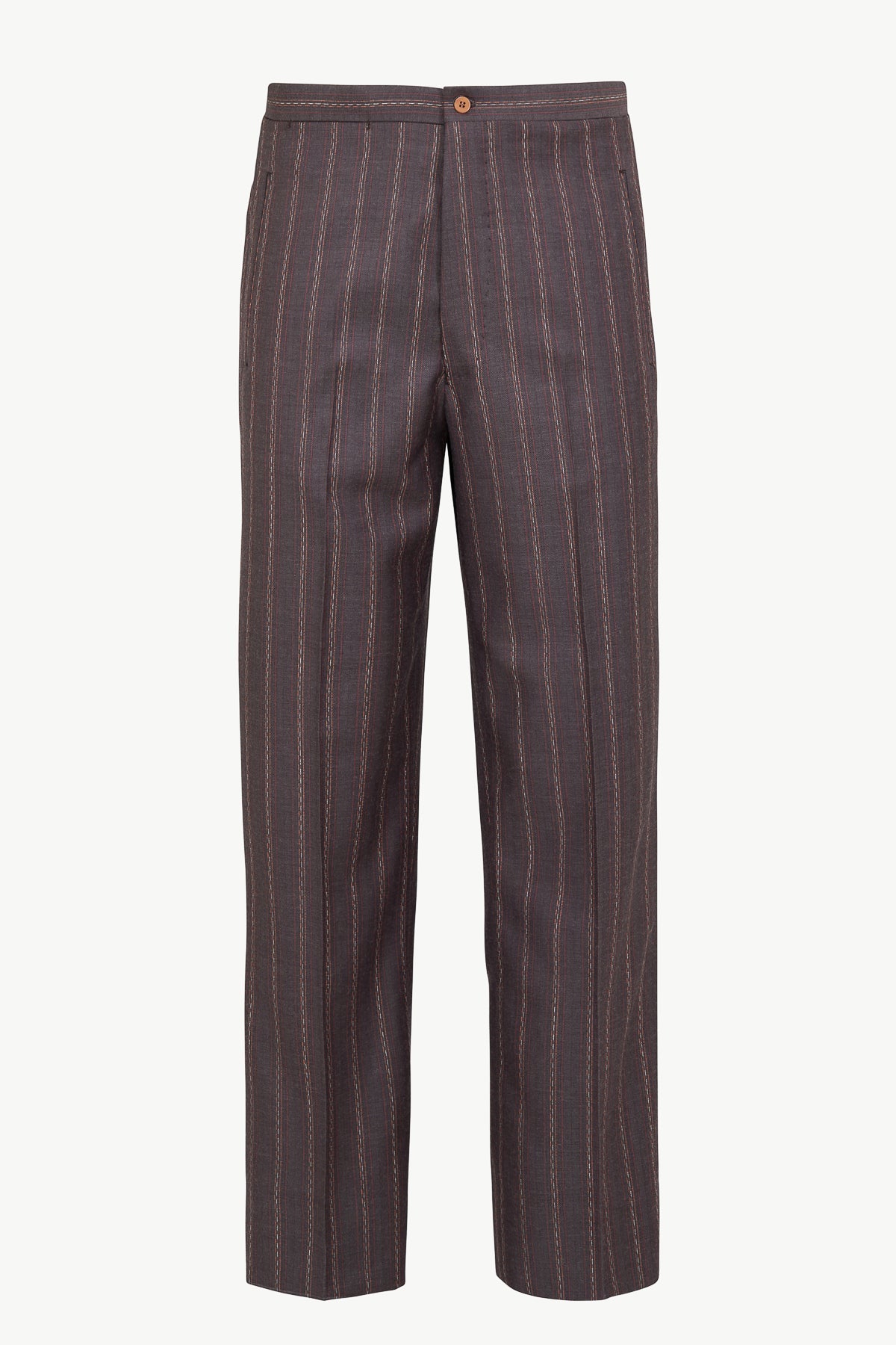 The Felice Trousers In Wool Herringbone