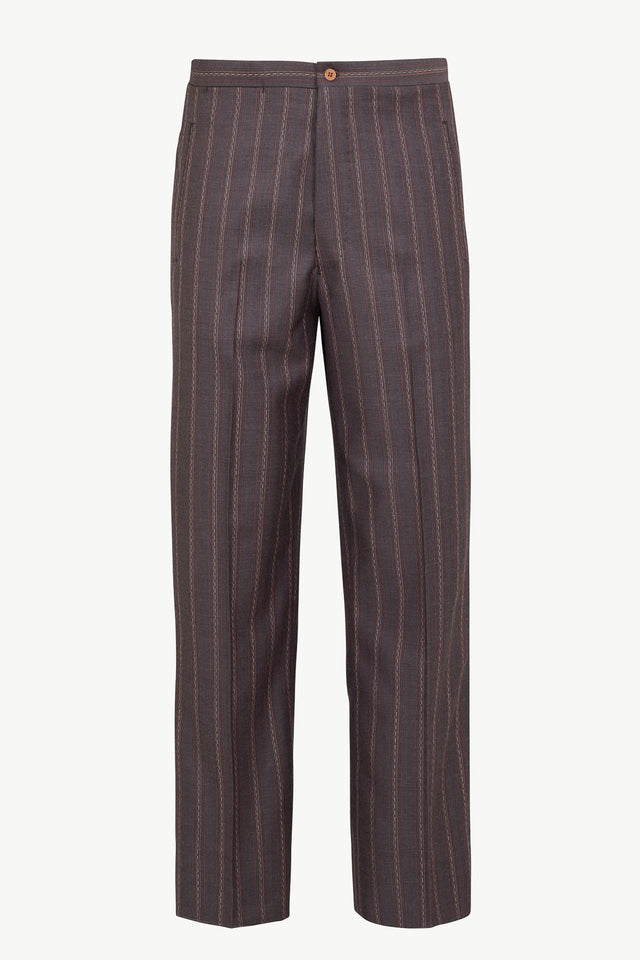 The Felice Trousers in Wool Herringbone