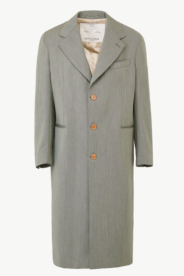 Mark Coat in Wool Covert
